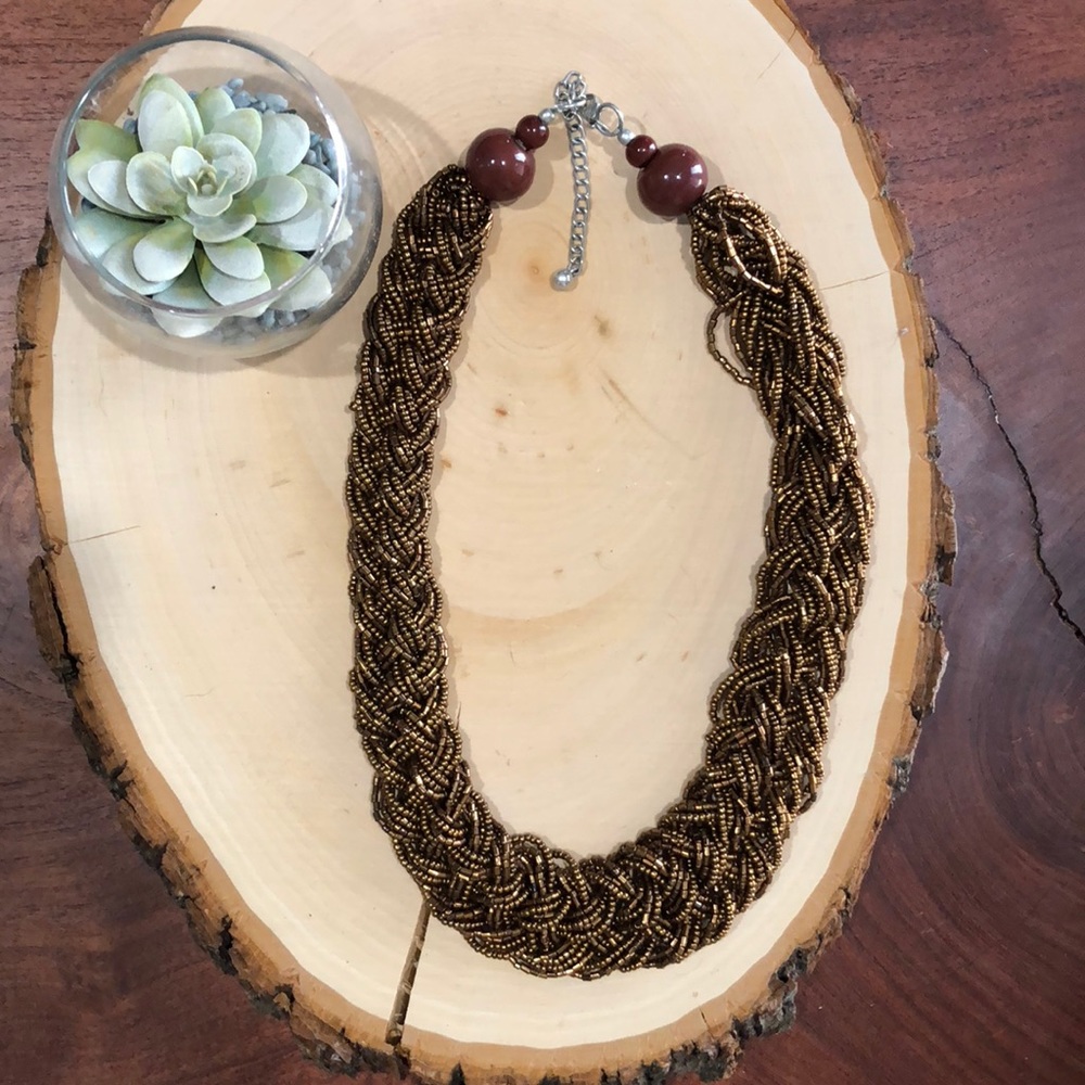 Francesca’s gold bead necklace